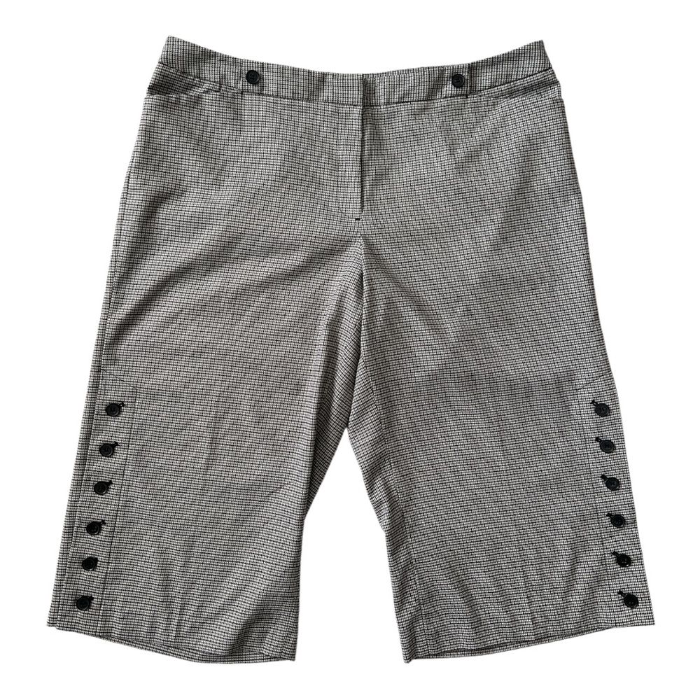 Lane Bryant Plaid Cropped Culotte Pants Womens Size 20